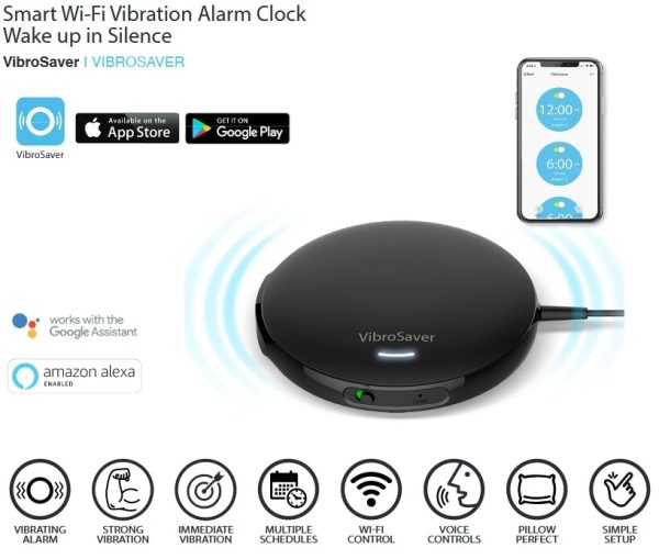 Smart Wi-Fi Vibration Alarm Clock iluv